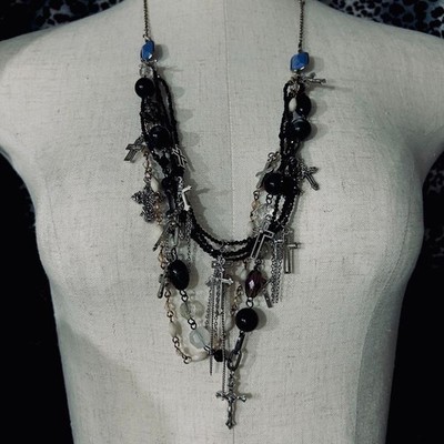 Necklace 14Th Addiction Kmrii Y2K Gunda Remake Handmade Black Used 