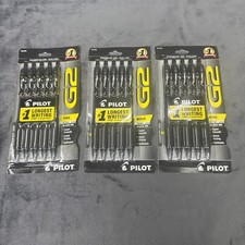 PILOT G2 Premium Refillable Gel Pens Extra Fine Point Black Ink 15 Pens 3 Packs