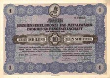 Erzgiesserei Bronze Metallwaren Fabrik 1928 Wien Dziedzinski & Hanusch Talon TOP