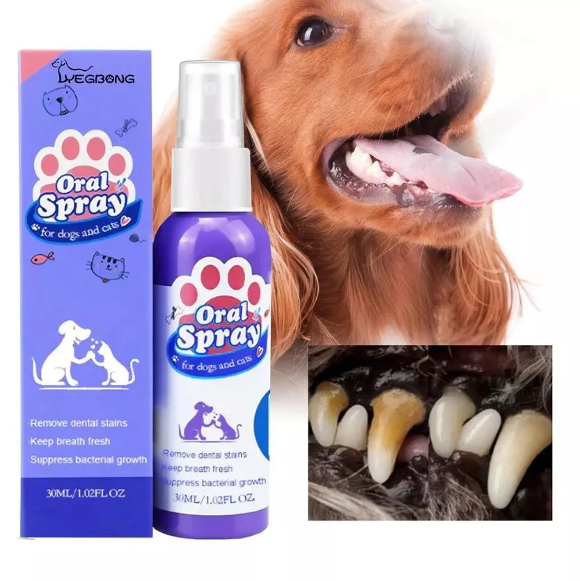 3PCS Pet Breath Freshen Spray Care Cleaner 60ml Clean Teeth Oral Spray - Image 3 of 4