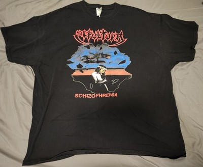 Sepultura - Schizophrenia Shirt XXL 1987 Brazilian Metal Max Cavalera