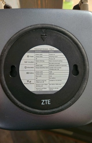 Consumer Cellular ZTE Wireless Home Phone Base Station (A2 Model) WF723CC - Zdjęcie 13 z 15