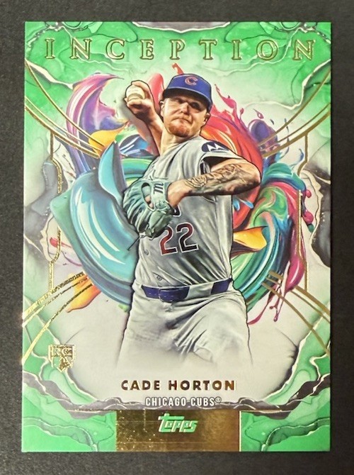 2025 Topps Inception Cade Horton RC Green Parallel #32 Chicago Cubs