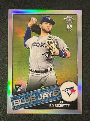 Bo Bichette 2020 Topps Chrome Ben Baller Rookie 1985 Design Refractor BlueJays