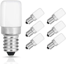 6 Pack Bluex C7 LED Night Light Bulbs, Day White 5000K, E12 Base