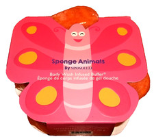 Spongelle ANIMALS BUTTERFLY Buffer Infused Sponge 2.5oz Sealed NEW FREE SHIPPING