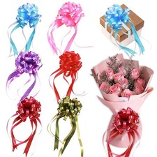 30 PCS Multicolor Birthday Pull Bow Ribbon Gift Wrap Basket Packaging Decor