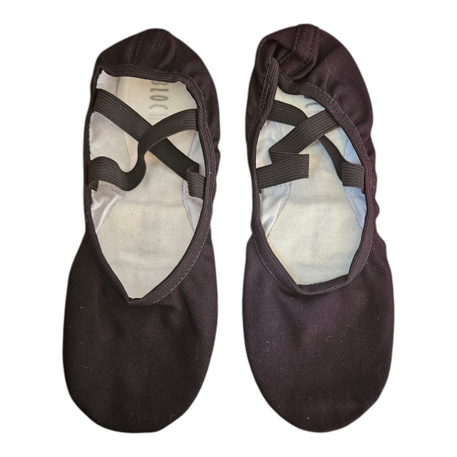 SAOLA Scarpa Pantofola da Balletto Bloch Dance Uomo Performa Elasticizzata Tela Suola Spaccata Taglia 6B