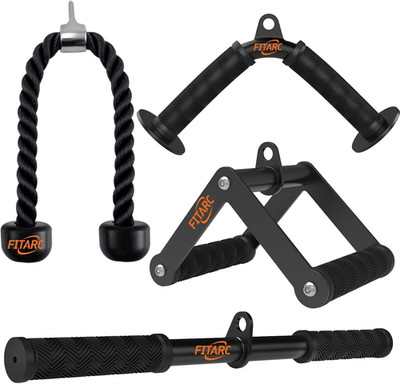 Cable Machine Attachment Set for Gym & Home Workouts, LAT Pulldown Attachments w