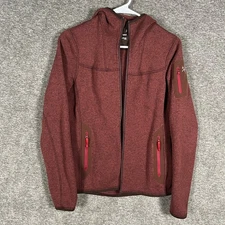 Arcteryx COVERT HOODY Womens S Fleece Full Zip Hoodie Jacket Size Small Burgundy