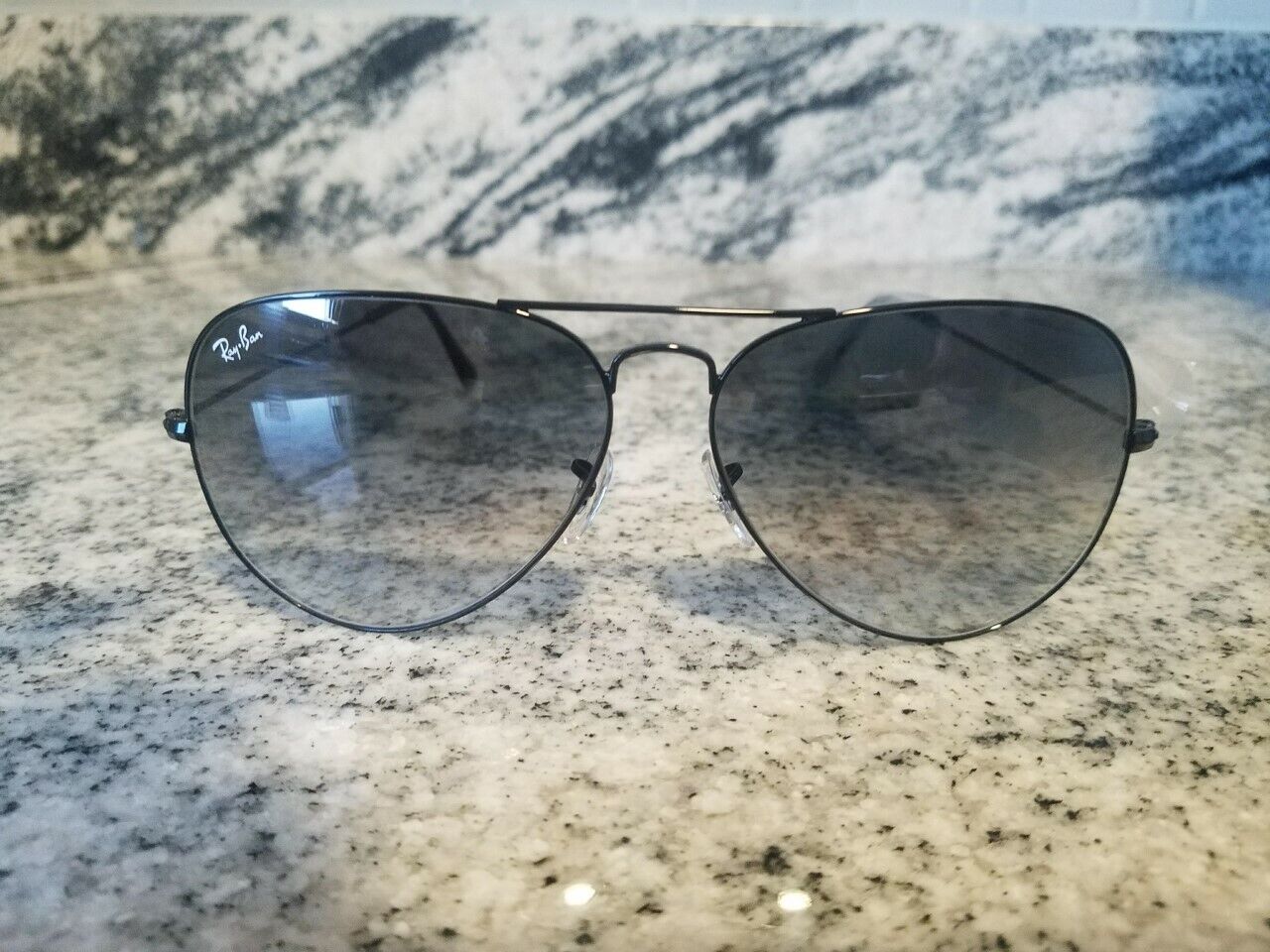 mens black aviator ray bans