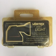 Vintage Vertex QT Video Light Camcorder Rechargeable. New 8225.