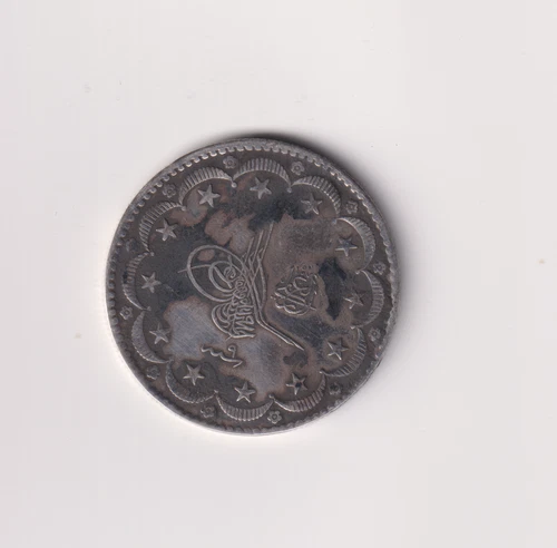 Turkey Ottoman Empire 20 Kurush AH 1327 Yr 9 SILVER VERY NICE GRADE COIN HH48