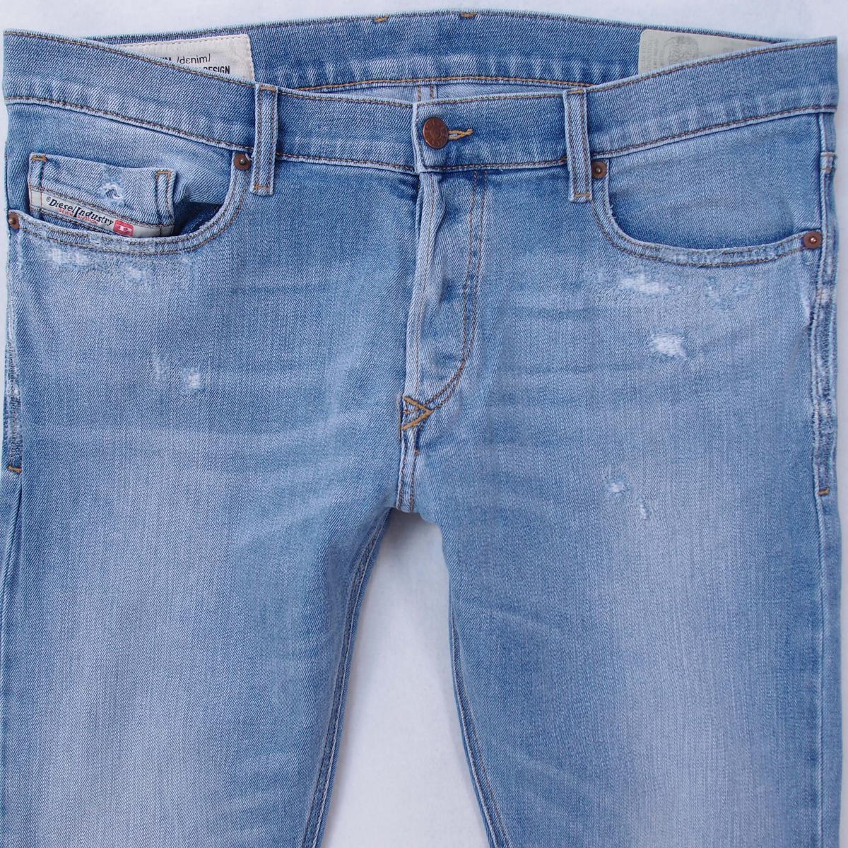 Mens Diesel TEPPHAR-X Stretch Slim Skinny Blue Jeans W34 L32