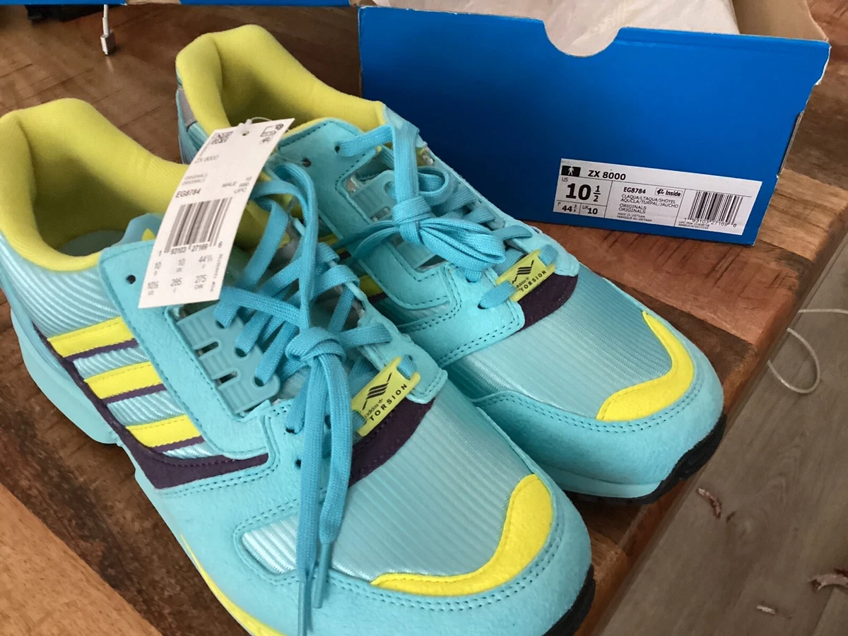 Behoren Ironisch Doe mijn best Adidas ZX 8000 OG Aqua 2020 Men US Size 10.5 EG8784 | eBay