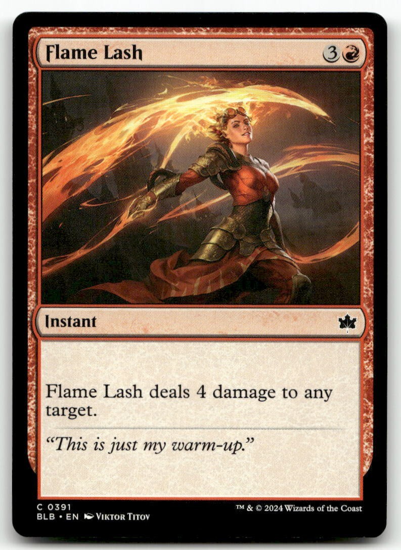 X4 Flame Lash #391 MTG Bloomburrow NM X4