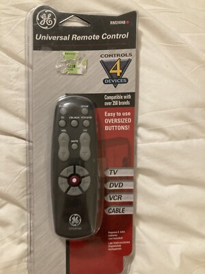 GE Universal Remote Control RM24948 TV DVD VCR Cable Compatible 350 Brands B2