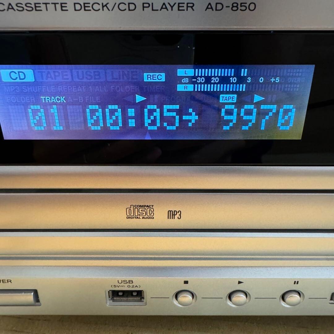 TEAC cassette deck CD player AD-850 USB Memory Recording & Playing