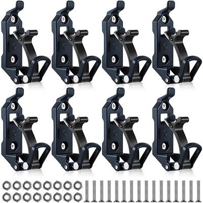 8 Pcs Shovel Mount for Roof Rack, Metal Rubber Clamp Wall Mounting Kit, Shove...