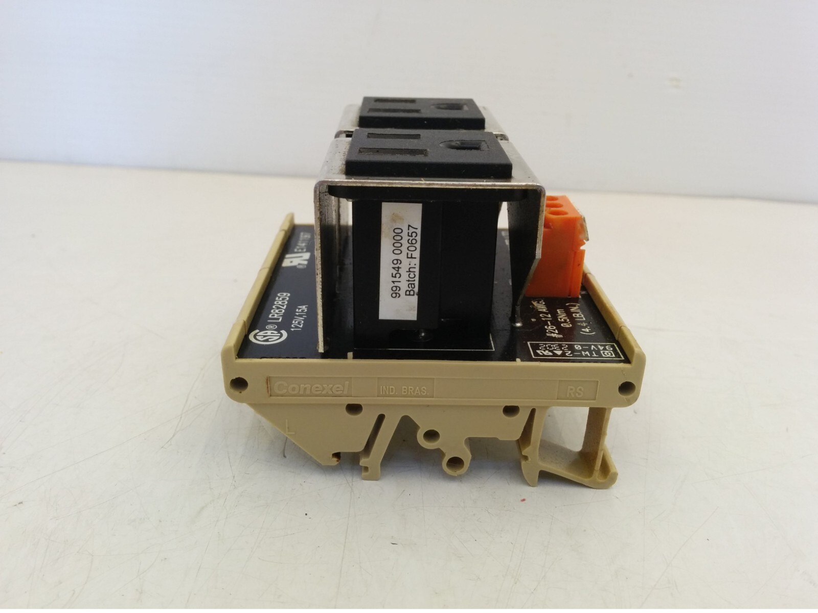 WEIDMULLER 991549 DUPLEX RECEPTACLE, 125V 15A, LR82859 E141197 | eBay