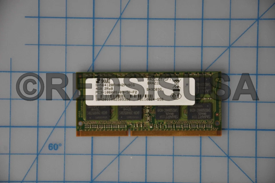 HP 4GB DDR3 SoDimm Non ECC PC3-10600 1333Mhz 2Rx8 Memory 536726-291 - Image 2 of 2