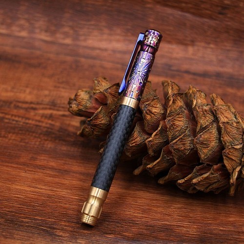 Mini Stylon Porte-clés EDC En Laiton – Stylo Bille Créatif Cadeau