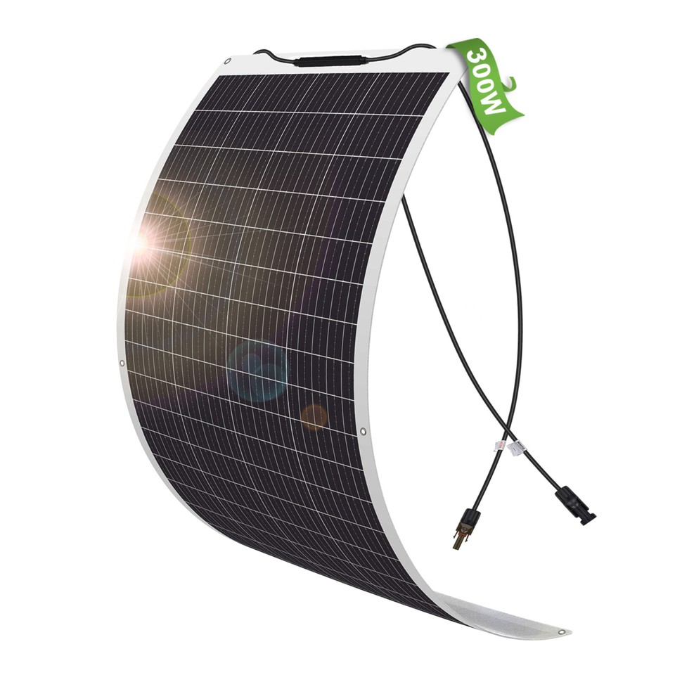 300W 900W Flexible Solar Panel Mono 12V Home RV Boat Camping Power ...