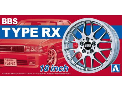 Aoshima 1/24 BBS TYPE RX 18 Inch Model Wheel Set