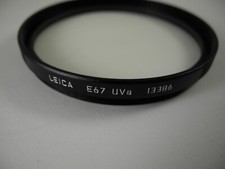 LEICA UVA FILTER 67MM PERFECT MINT PERFECT RIM SILVER SCRIPT 13386