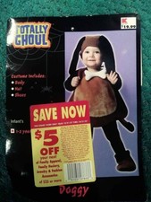 Dog Doggie Puppy Halloween Costume for 1-2 Year-Old Toddlers, Unisex, Padded