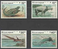 Timbres Préhistoire Nicaragua PA1191/4 ** (40195)