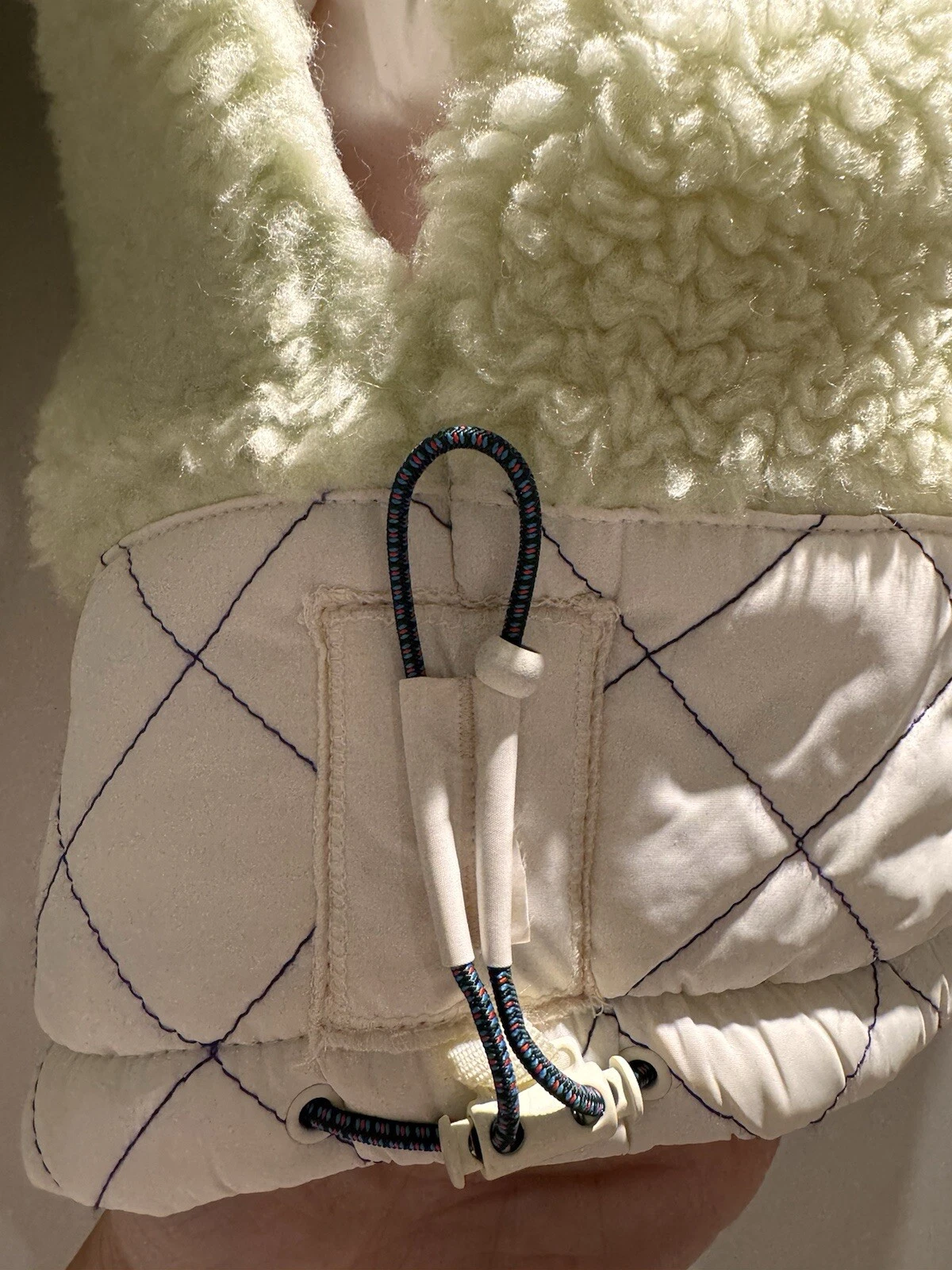 Tory Burch maglione oversize in pile con cappuccio taglia media