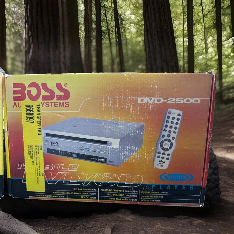 Boss mobile video monitor 8” BV8IRF & DVD/CD Player DVD- 2500 NIB Vision - Image 3 of 4