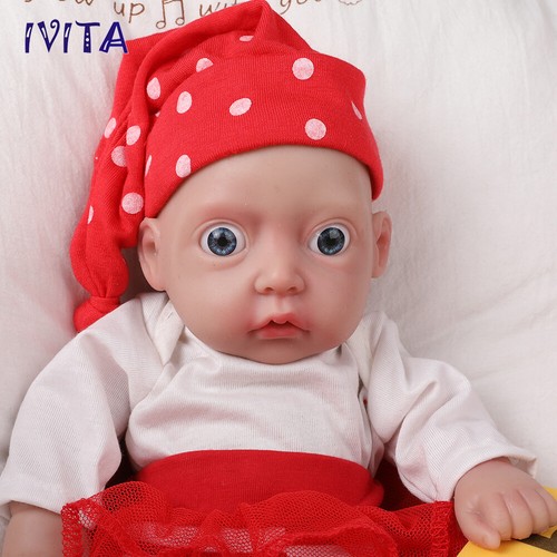 28cm Newborn Accompany Silicone Rebirth Baby Doll Toy Girl Xmas Gift Waterproof - 第 7/12 張圖片