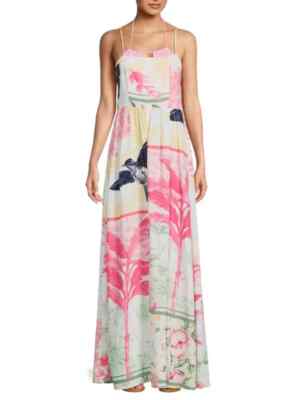 NWT - MAAJI 'Landscape Samara' Tropical-Print Cover-Up Maxi Dress - Size  Small | eBay