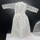 VTG 1960s Barbie Doll Clone Shillman Maddie Mod White Silver Lace Wedding Dress