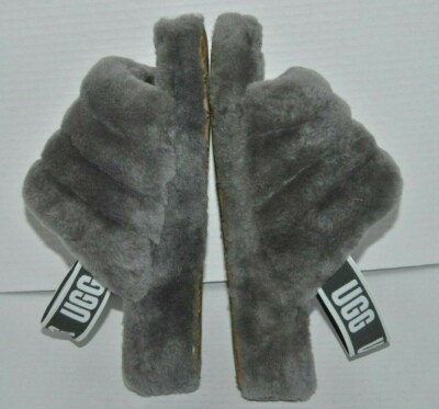 UGG FLUFF YEAH GENUINE SHEARING SLINGBACK SANDALS SLIPPERS  display picture 2