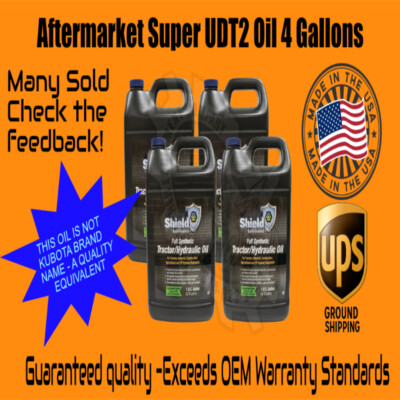 (4) 1 GALLON SUPER SYNTHETIC Super UDT2 equivalent for KUBOTA FULL SYNTHETIC OIL
