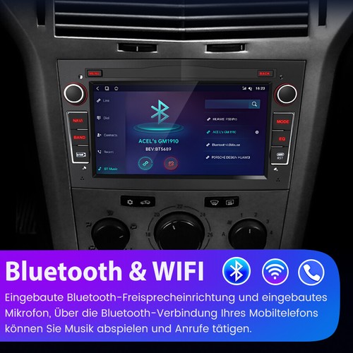 Carplay Autoradio Für Opel Corsa C/D Zafira B Astra H Android13 GPS NAVI 2+64GB - Bild 6 von 15