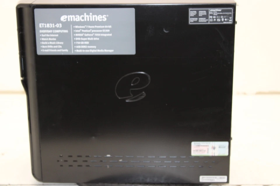 eMachine ET1831 Desktop Computer Intel Pentium Dual Core 4GB Ram No HDD - Image 2 of 3