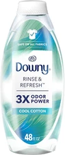 Downy RINSE & REFRESH Laundry Odor Remover and Fabric Softener, Cool Cotton, 48