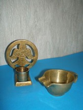 Lotto di due oggetti religiosi in bronzo da collezione - Molto rari!