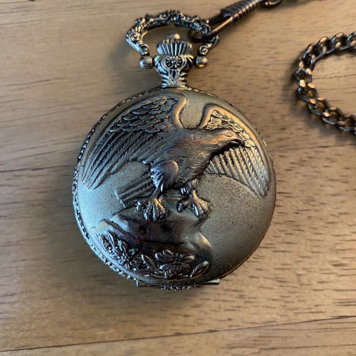Patriotic Eagle Pocket Watch Watch-It Quartz Japan Movement