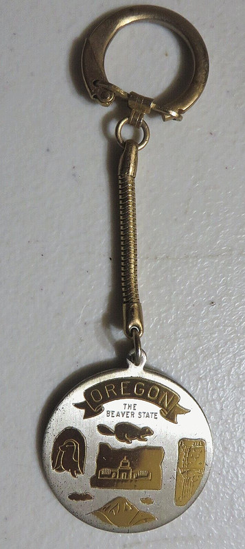 Vintage 1960's Oregon Keychain.