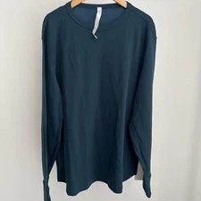 Lululemon Long Weekend LS NWT Size 2XL Color INCB Blue Green Long Sleeve Merino