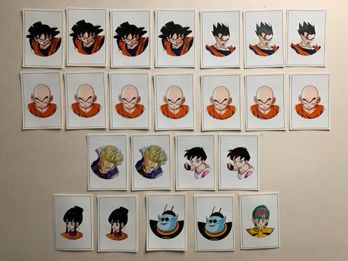 LOT 23 STICKERS PANINI DRAGON BALL Z TOEI ANIMATION SPECIAL PORTRAITS ...
