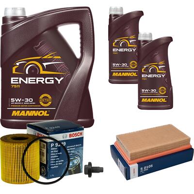 BOSCH Inspektionspaket 7 L MANNOL Energy 5W-30 für Jaguar XF Sportbrake X250