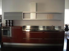 VARENNA POLIFORM cucina componibile laccata lucido rosso Siena NUOVA NEW