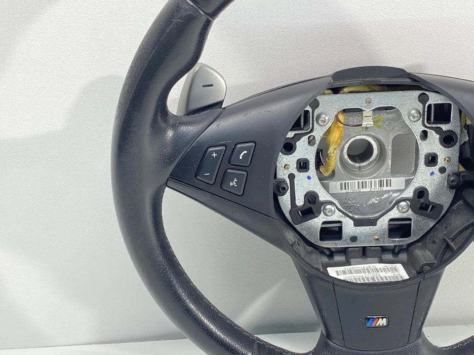 宝马 E60 E63 E64 M5 M6 SMG M 运动皮革方向盘带桨变速器 原始设备制造商✅ — 第 4/4 张图片