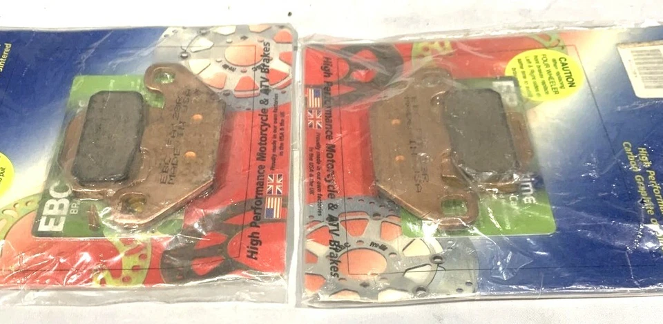 Lote de 2- Pastillas de freno de alto rendimiento EBC ATV/motocicleta FA128R Foto 2 de 3